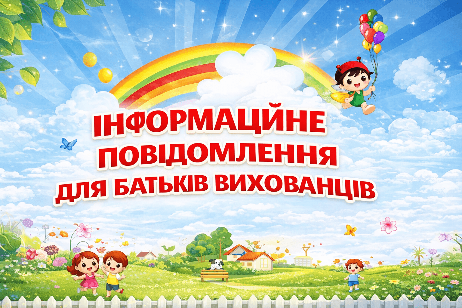 Інформаційне повідомлення для батьків вихованців