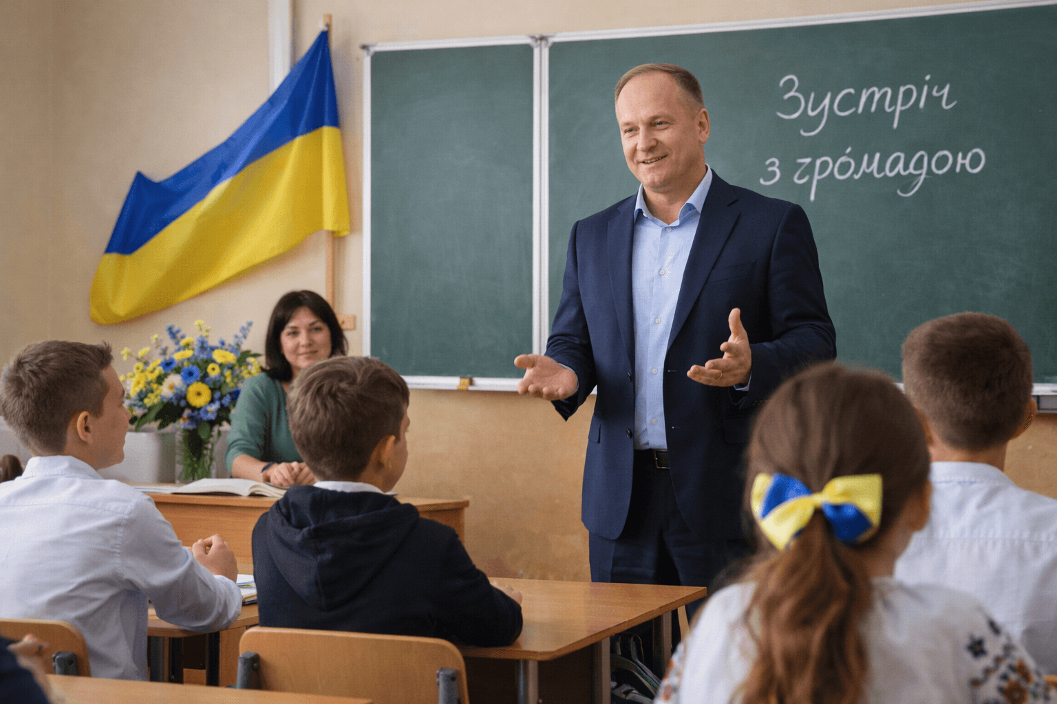 Голова Фонтанської громади відвідав заклад освіти та поспілкувався з учнями